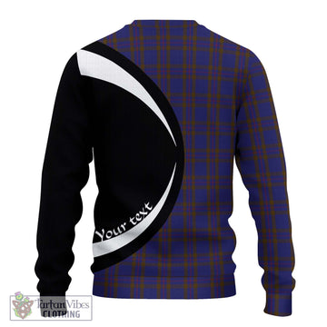 Elliot Tartan Ugly Sweater with Family Crest Circle Style