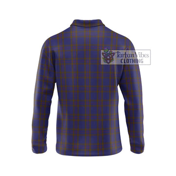 Elliot Tartan Long Sleeve Polo Shirt with Family Crest DNA In Me Style