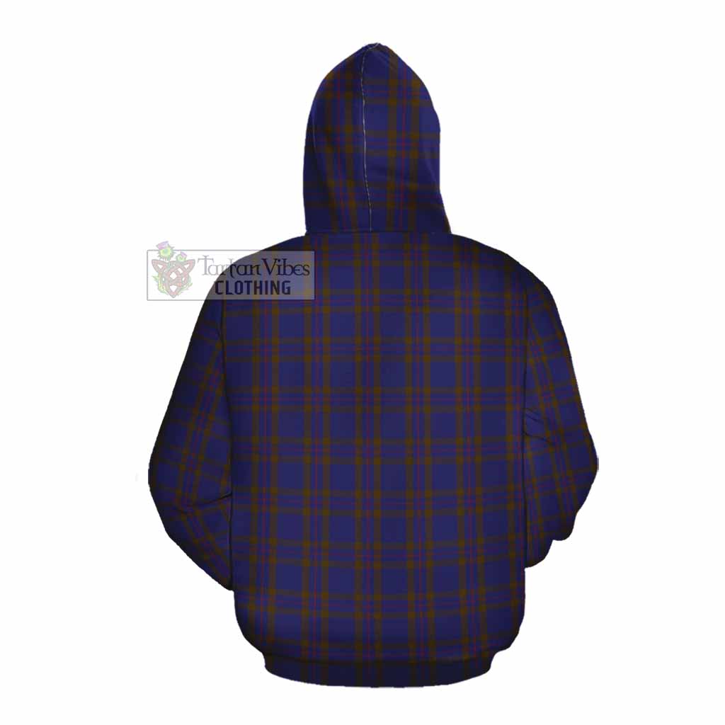 Tartan Vibes Clothing Elliot Tartan Cotton Hoodie with Family Crest DNA In Me Style