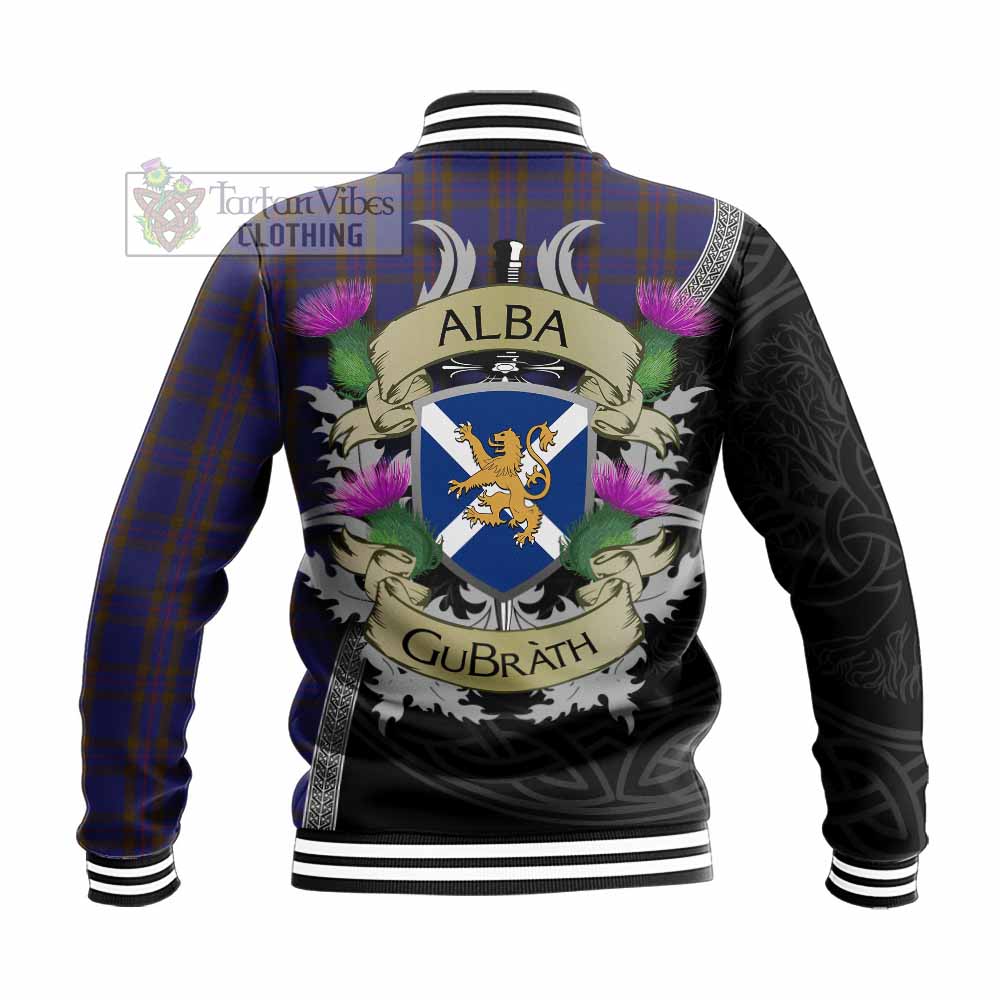 Elliot Tartan Family Crest Baseball Jacket Lion Rampant Royal Thistle Shield Celtic Inspired - Tartan Vibes Clothing