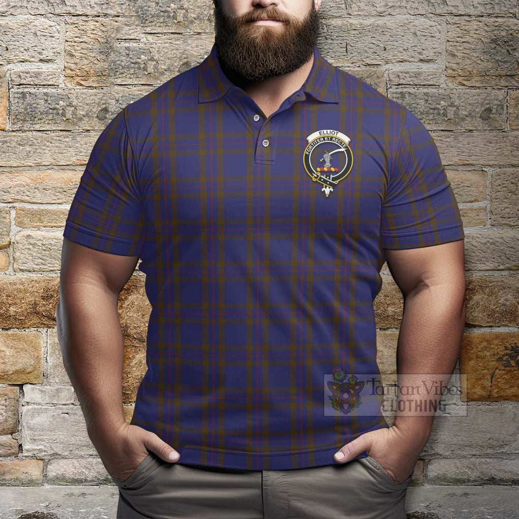 Tartan Vibes Clothing Elliot Tartan Polo Shirt with Family Crest Celtic Skull Style