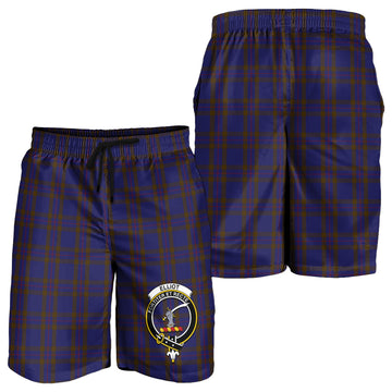 Elliot Tartan Mens Shorts with Family Crest