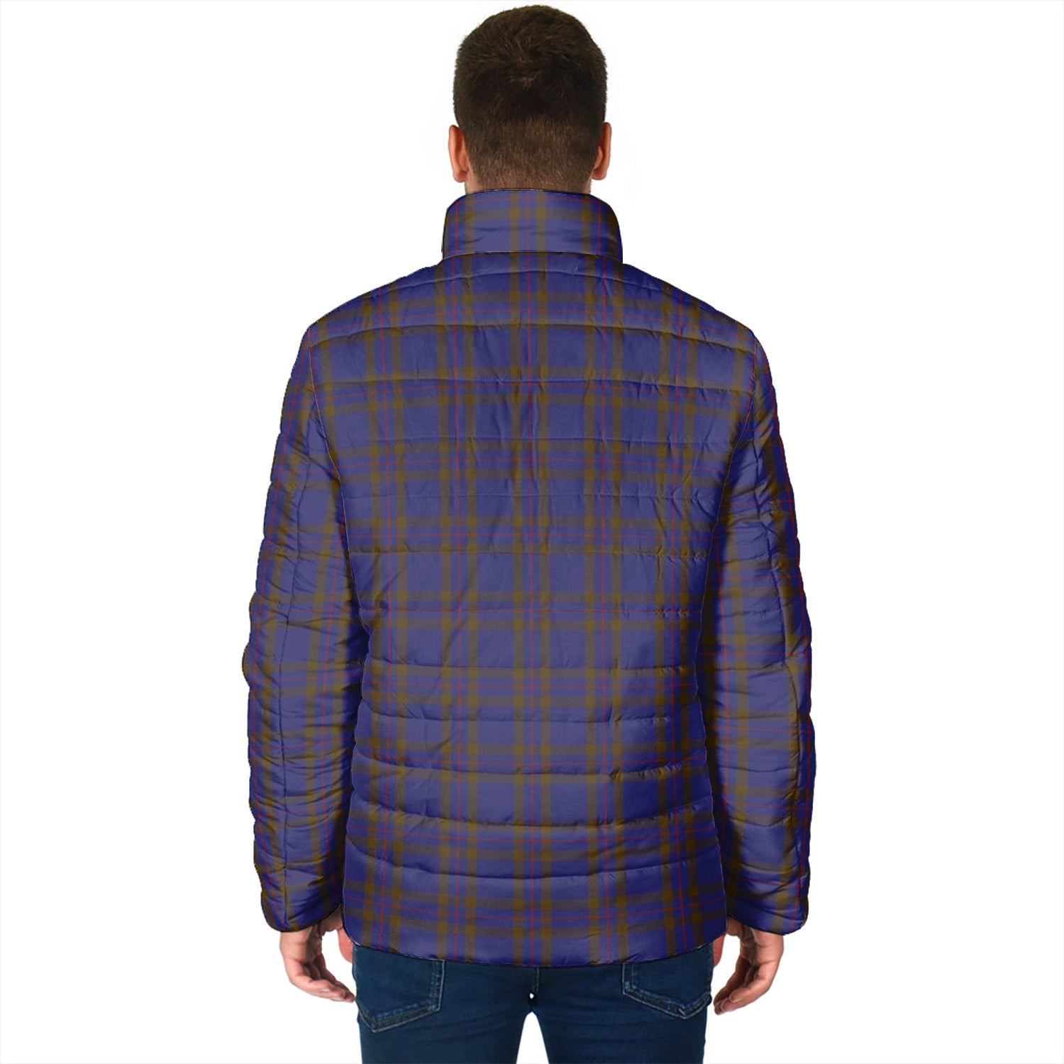 Elliot Tartan Padded Jacket with Family Crest - Tartan Vibes Clothing