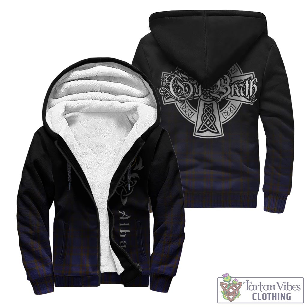 Tartan Vibes Clothing Elliot Tartan Sherpa Hoodie Featuring Alba Gu Brath Family Crest Celtic Inspired