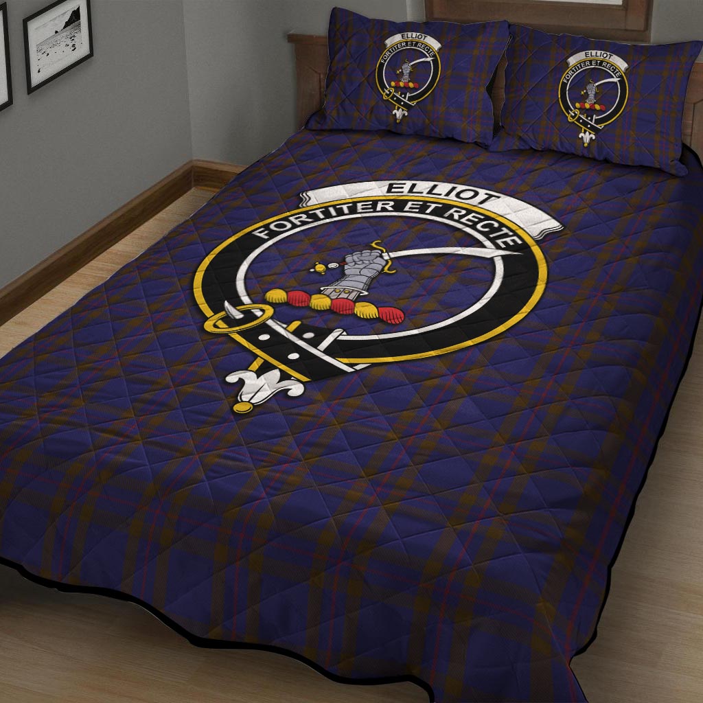 Elliot Tartan Quilt Bed Set with Family Crest - Tartan Vibes Clothing