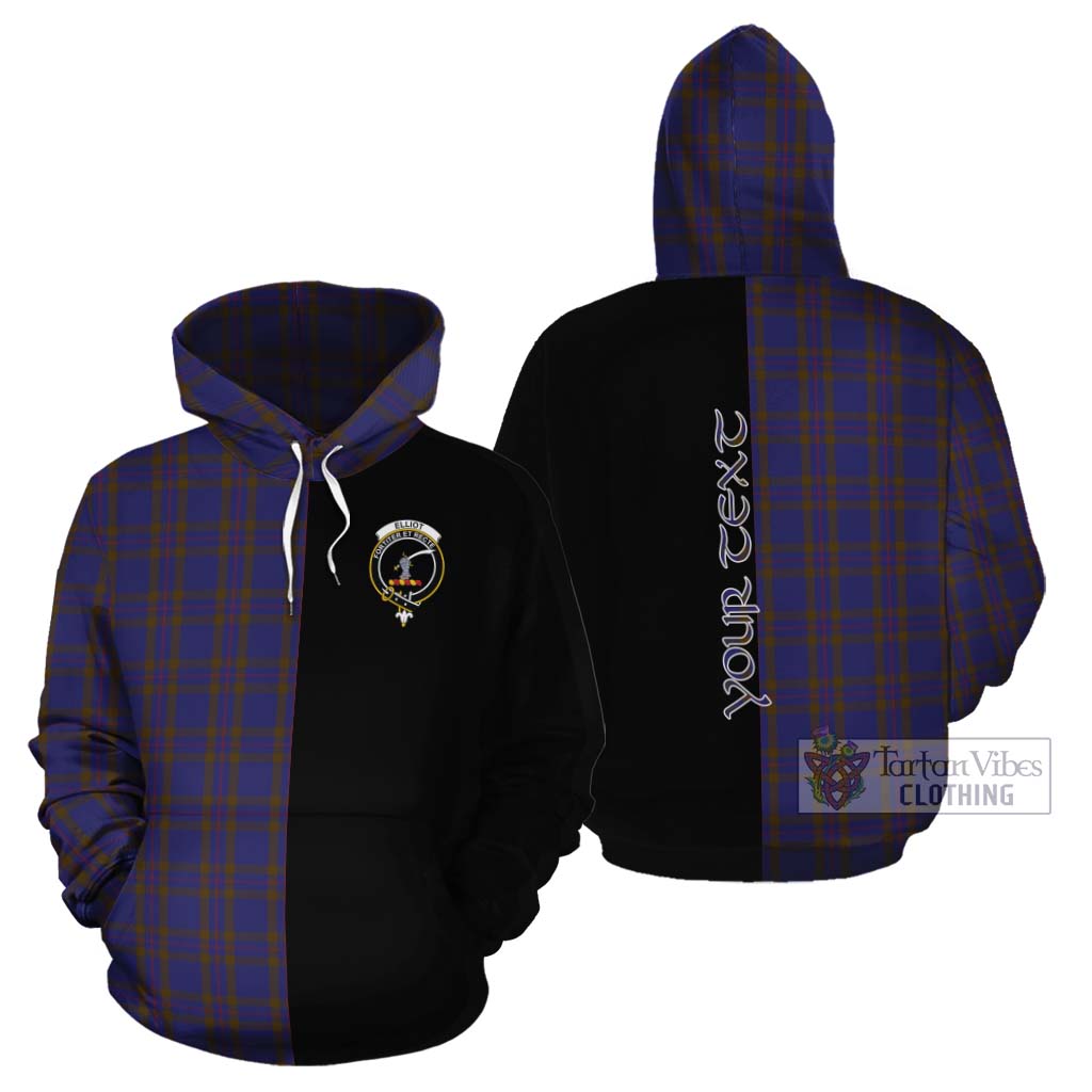 Tartan Vibes Clothing Elliot Tartan Cotton Hoodie with Family Crest and Half Of Me Style