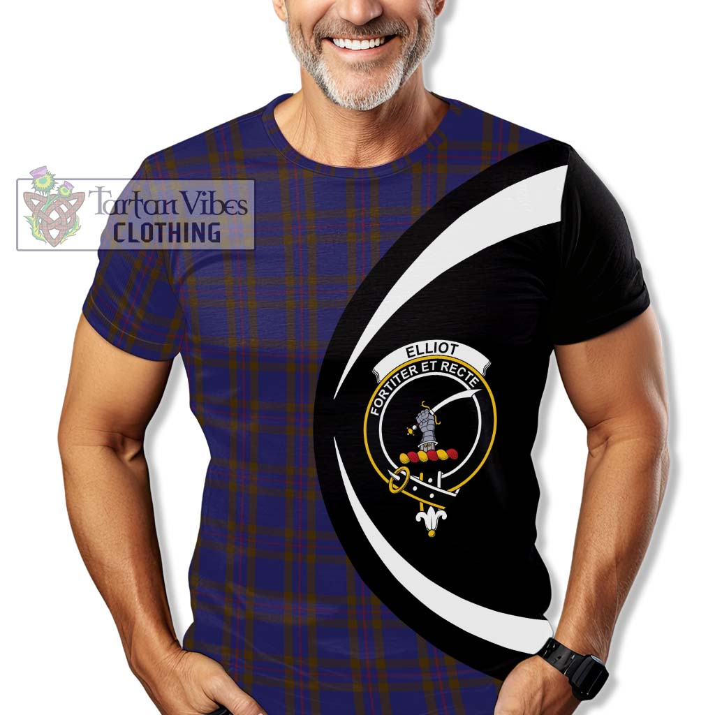 Tartan Vibes Clothing Elliot Tartan T-Shirt with Family Crest Circle Style