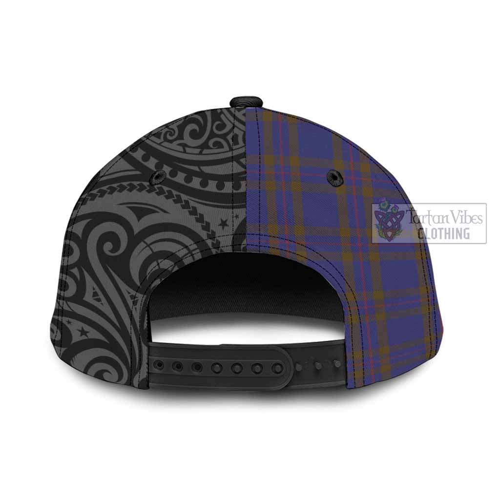 Tartan Vibes Clothing Elliot Tartan Classic Cap with New Zealand Silver Fern Half Style