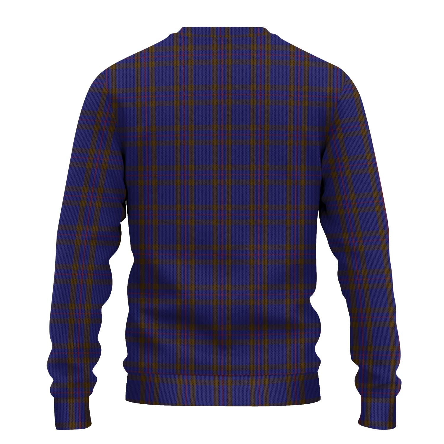 Elliot Tartan Knitted Sweater with Family Crest - Tartanvibesclothing