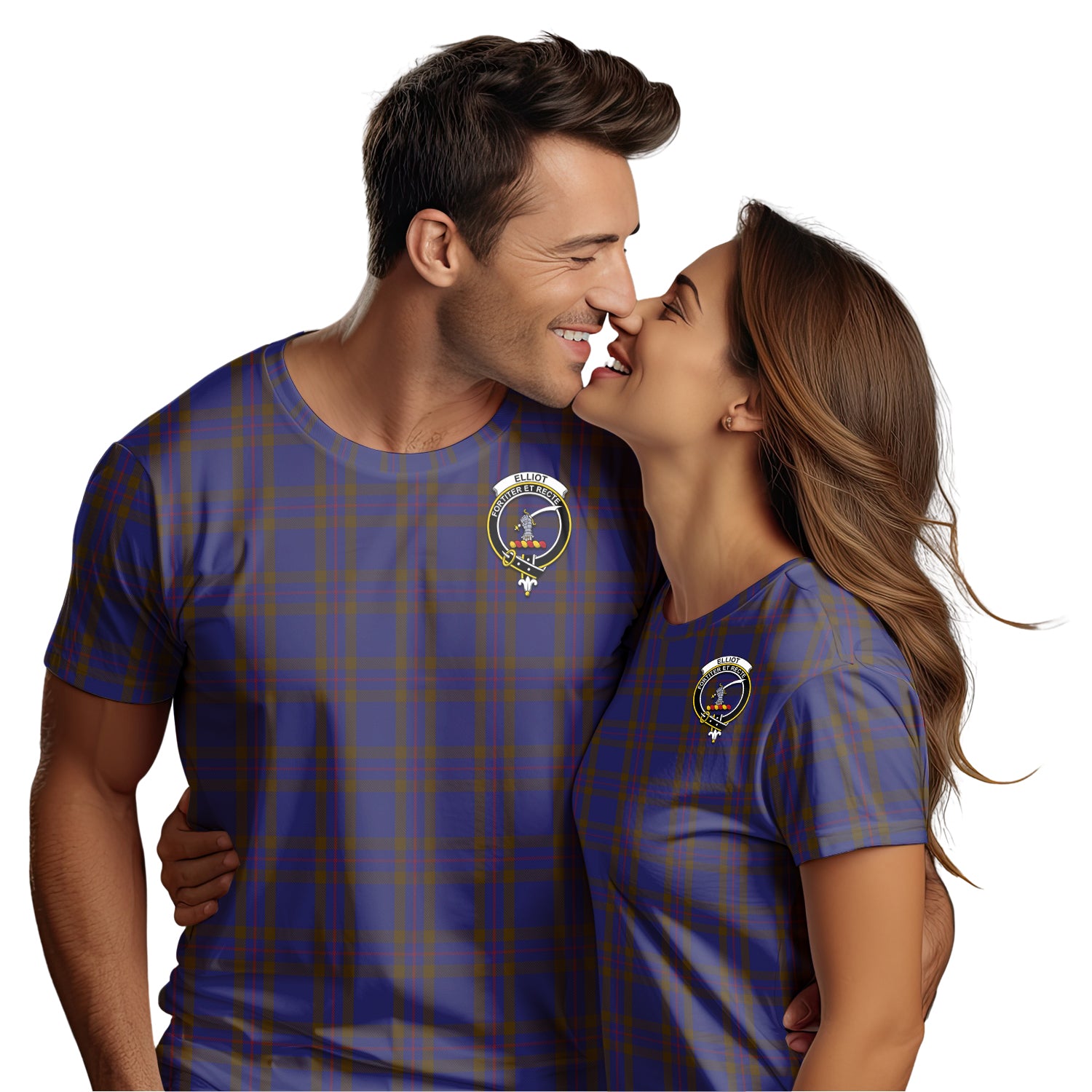 Elliot Tartan T-Shirt with Family Crest - Tartan Vibes Clothing