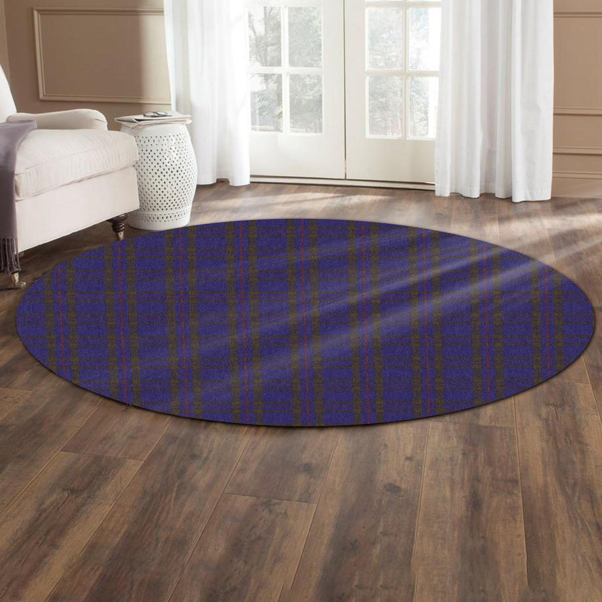 Elliot Tartan Round Rug - Tartan Vibes Clothing