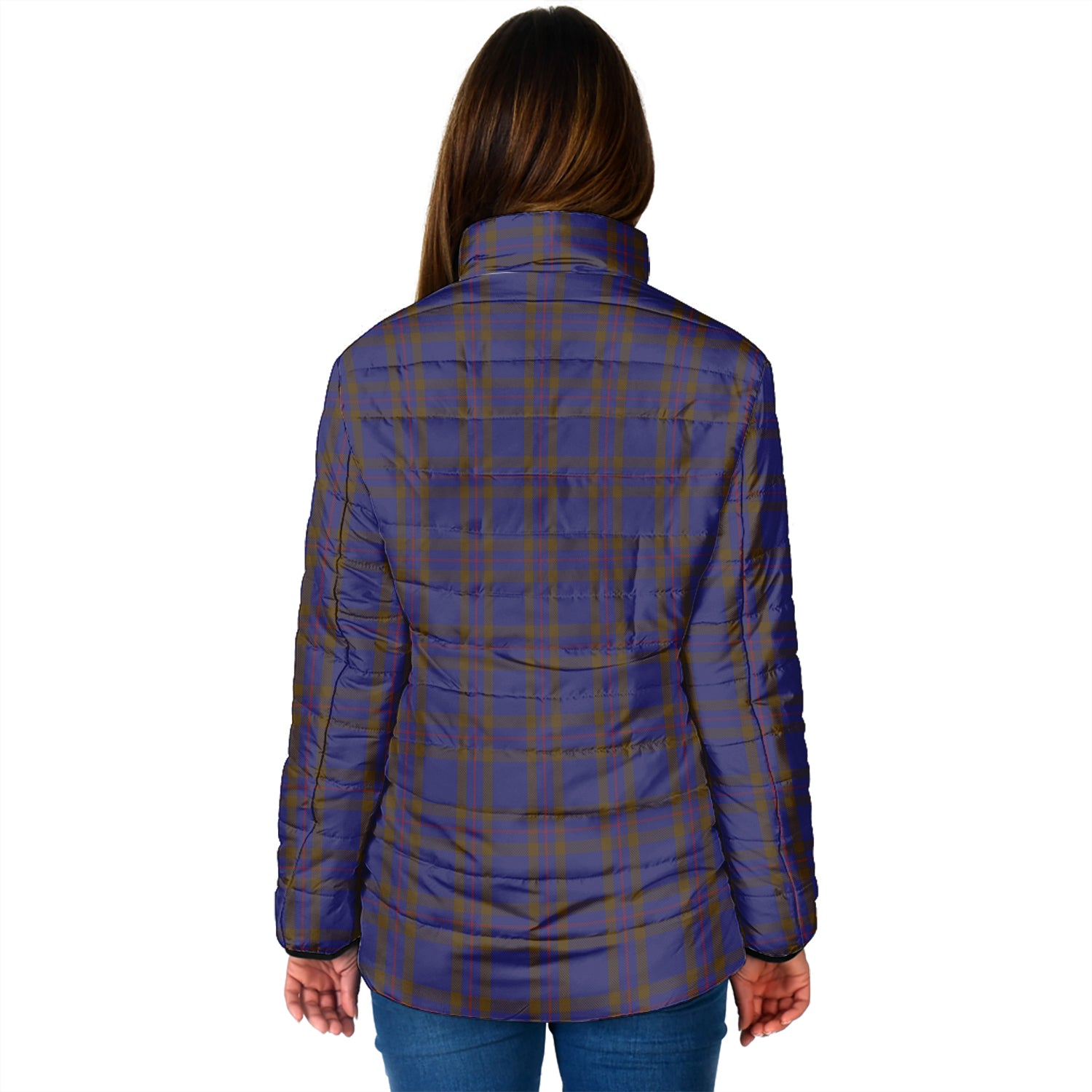 Elliot Tartan Padded Jacket with Family Crest - Tartan Vibes Clothing