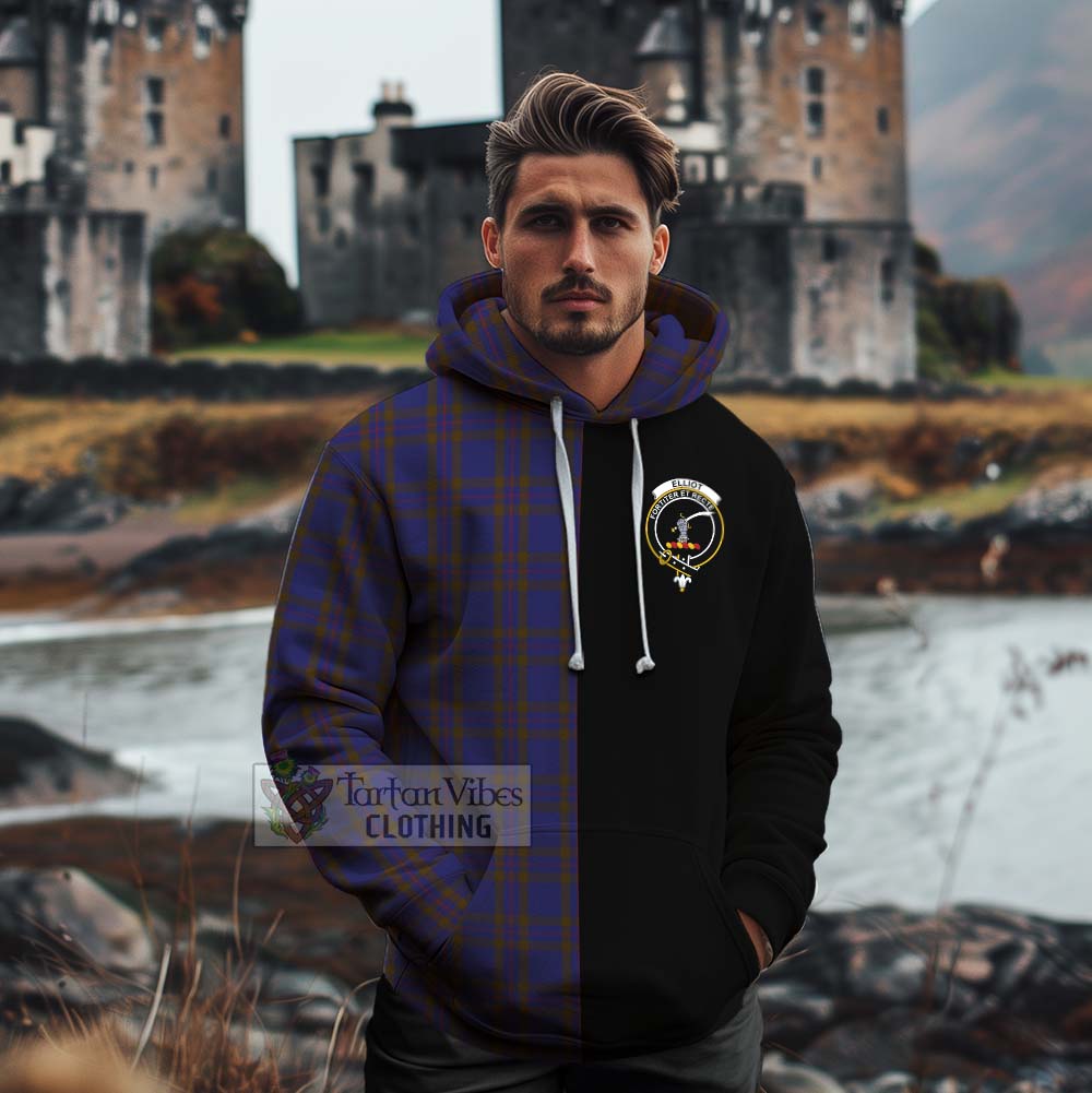 Tartan Vibes Clothing Elliot Tartan Cotton Hoodie with Family Crest and Half Of Me Style