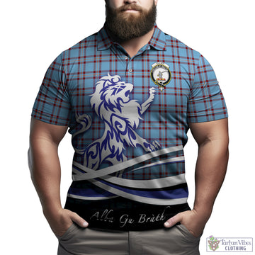 Elliot Ancient Tartan Polo Shirt with Alba Gu Brath Regal Lion Emblem