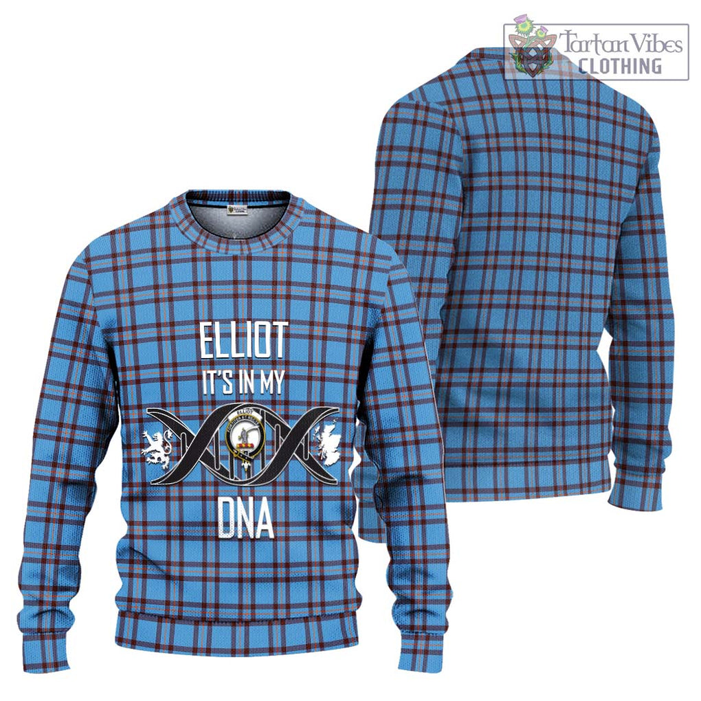 Elliot Ancient Tartan Knitted Sweater with Family Crest DNA In Me Style Unisex - Tartanvibesclothing Shop