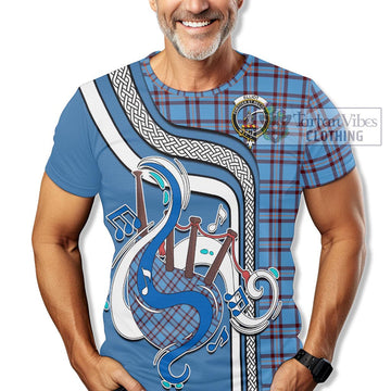 Elliot Ancient Tartan T-Shirt with Epic Bagpipe Style