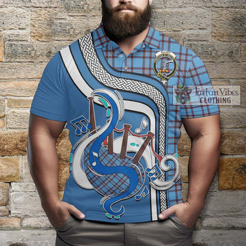 Elliot Ancient Tartan Polo Shirt with Epic Bagpipe Style