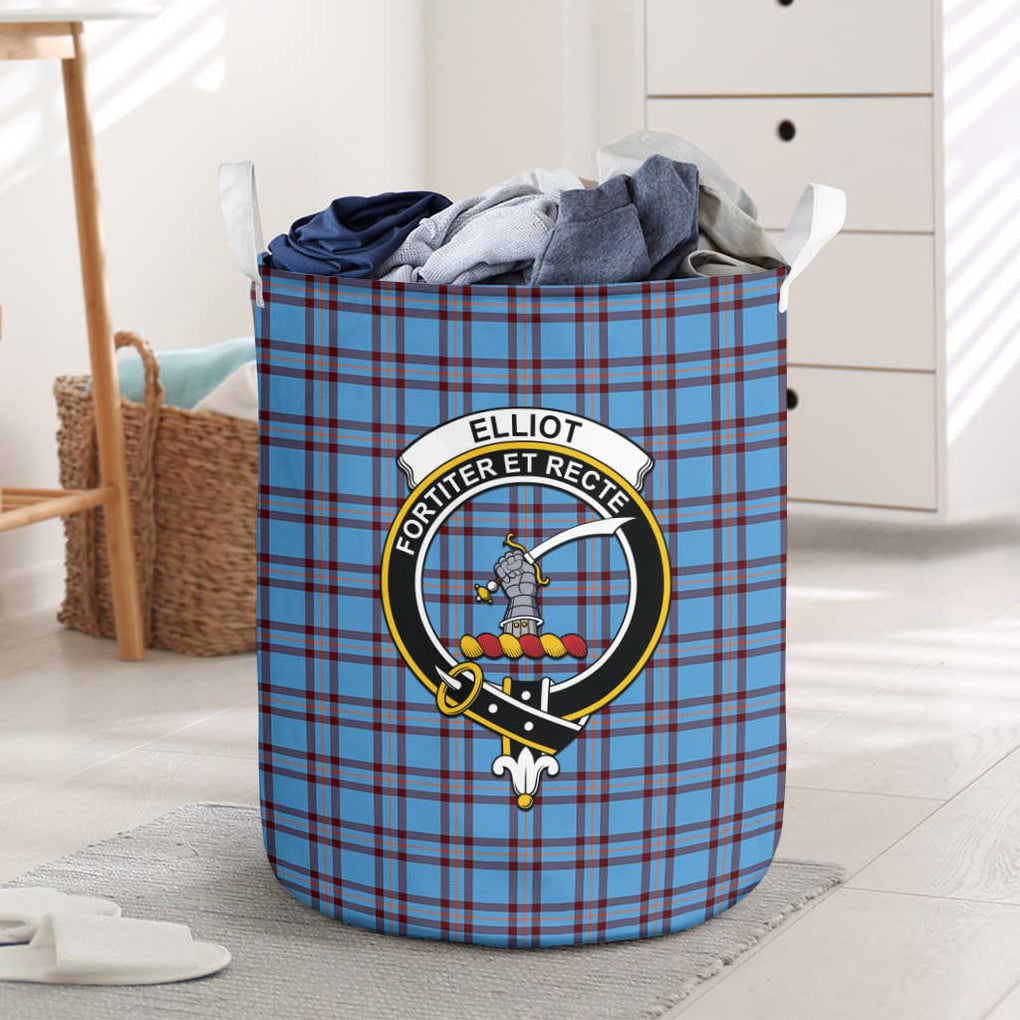 Elliot Ancient Tartan Laundry Basket with Family Crest One Size - Tartanvibesclothing Shop