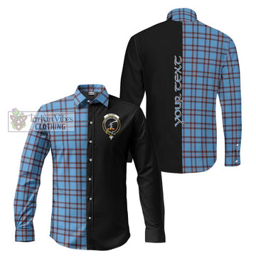 Elliot Ancient Tartan Long Sleeve Button Shirt with Family Crest and Half Of Me Style