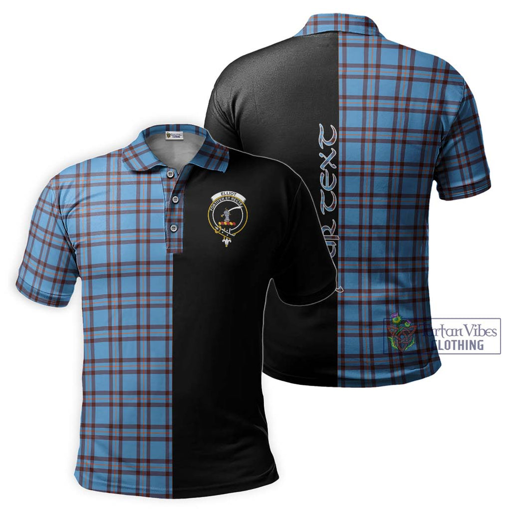 Elliot Ancient Tartan Polo Shirt with Family Crest and Half Of Me Style Kid - Tartanvibesclothing Shop