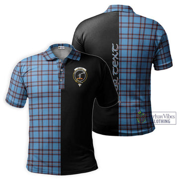 Elliot Ancient Tartan Polo Shirt with Family Crest and Half Of Me Style