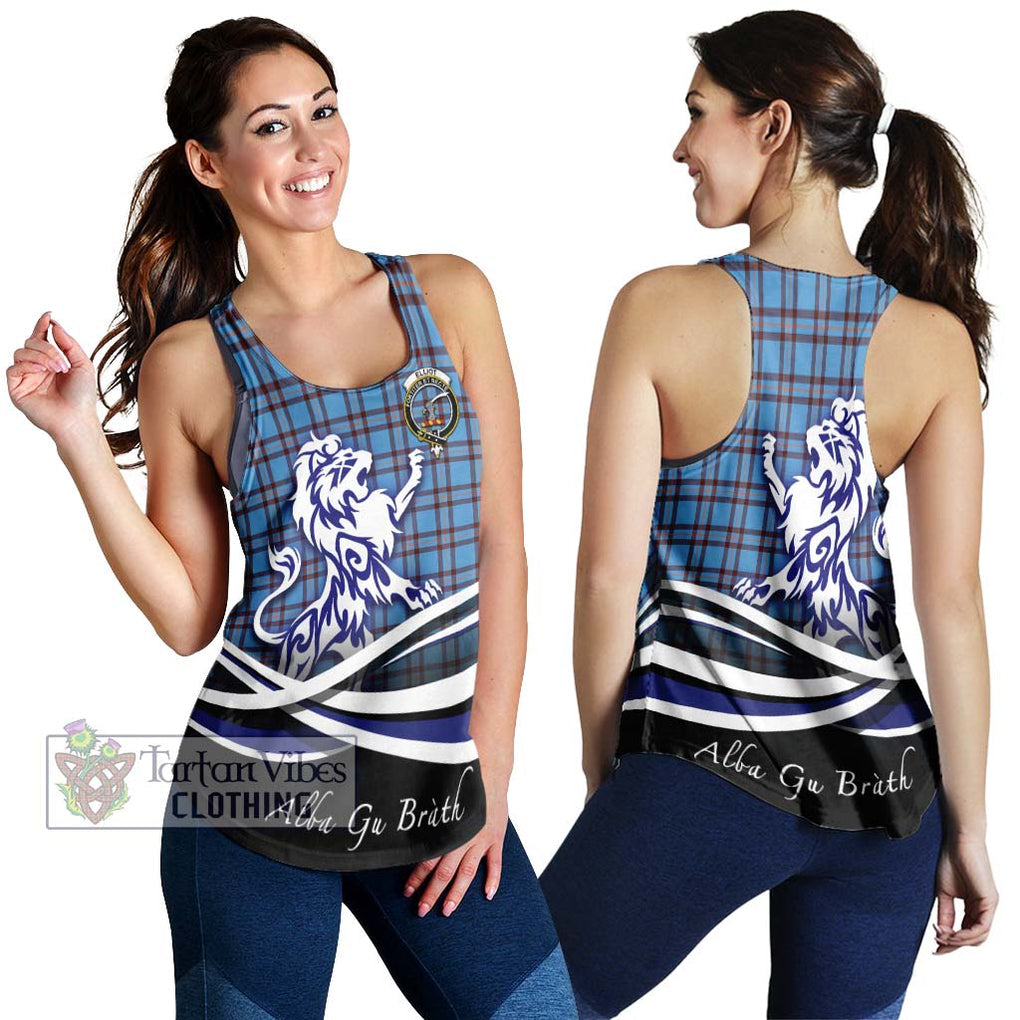 Elliot Ancient Tartan Women's Racerback Tanks with Alba Gu Brath Regal Lion Emblem 4XL - Tartanvibesclothing Shop