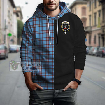 Elliot Ancient Tartan Hoodie with Family Crest and Half Of Me Style