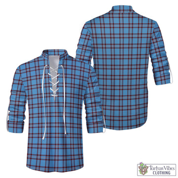 Elliot Ancient Tartan Men's Scottish Traditional Jacobite Ghillie Kilt Shirt