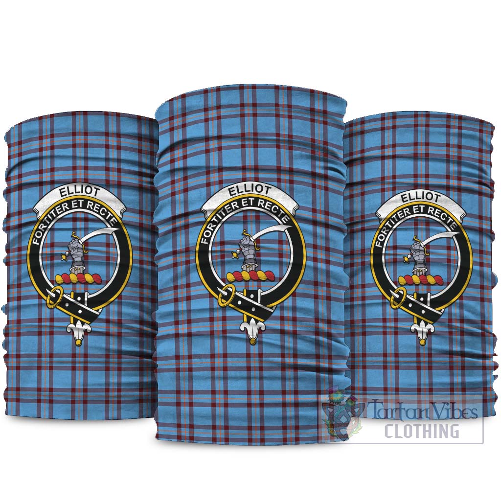 Elliot Ancient Tartan Neck Gaiters, Tartan Bandanas, Tartan Head Band with Family Crest