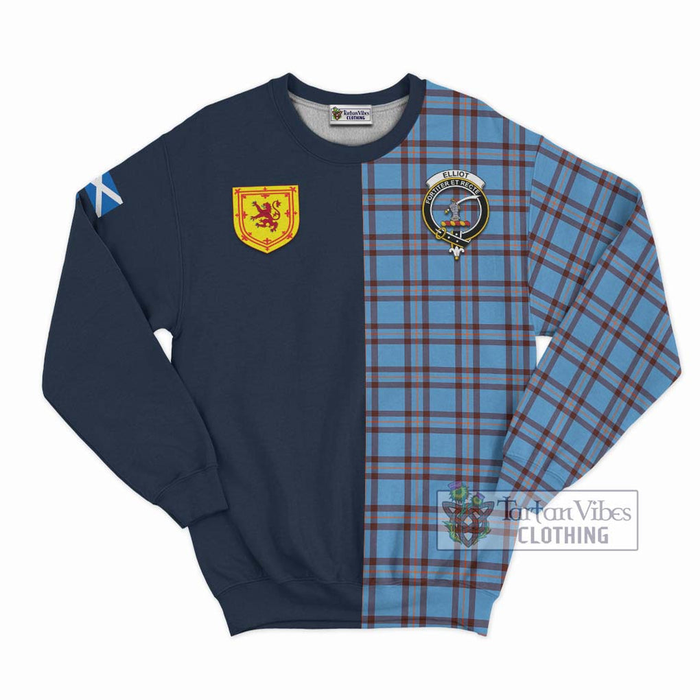 Tartan Vibes Clothing Elliot Ancient Tartan Sweatshirt with Scottish Lion Royal Arm Half Style