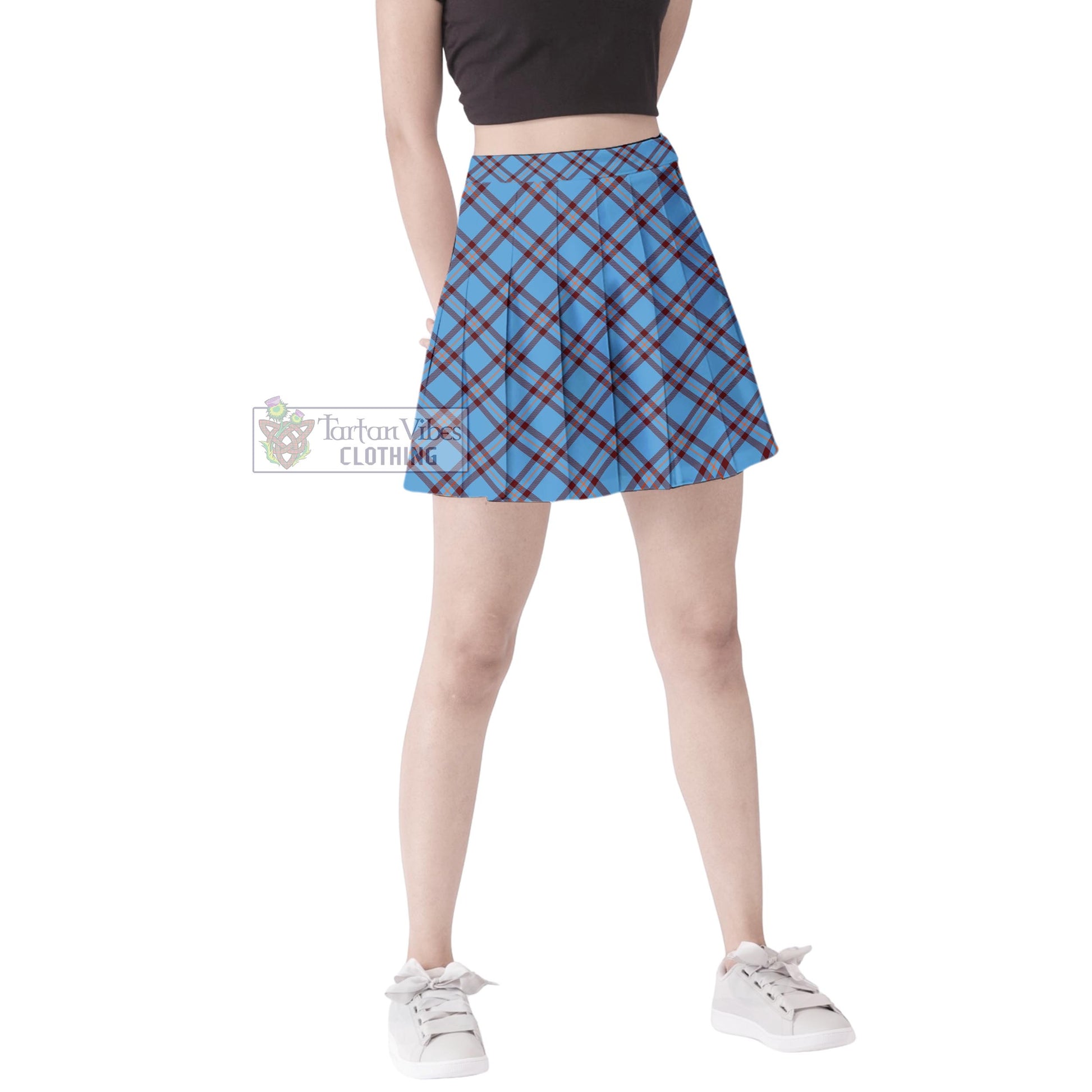 Tartan Vibes Clothing Elliot Ancient Tartan Women's Plated Mini Skirt