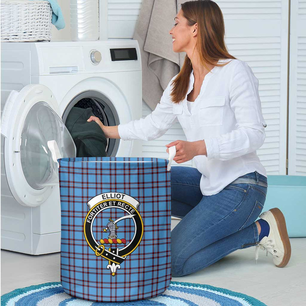 Elliot Ancient Tartan Laundry Basket with Family Crest - Tartanvibesclothing Shop