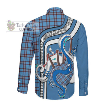 Elliot Ancient Tartan Long Sleeve Button Shirt with Epic Bagpipe Style