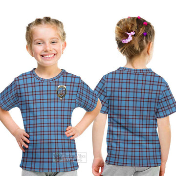 Elliot Ancient Tartan Kid T-Shirt with Family Crest