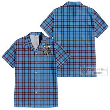 Elliot Ancient Tartan Cotton Hawaiian Shirt with Family Crest