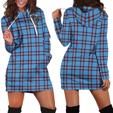 Elliot Ancient Tartan Hoodie Dress with Family Crest