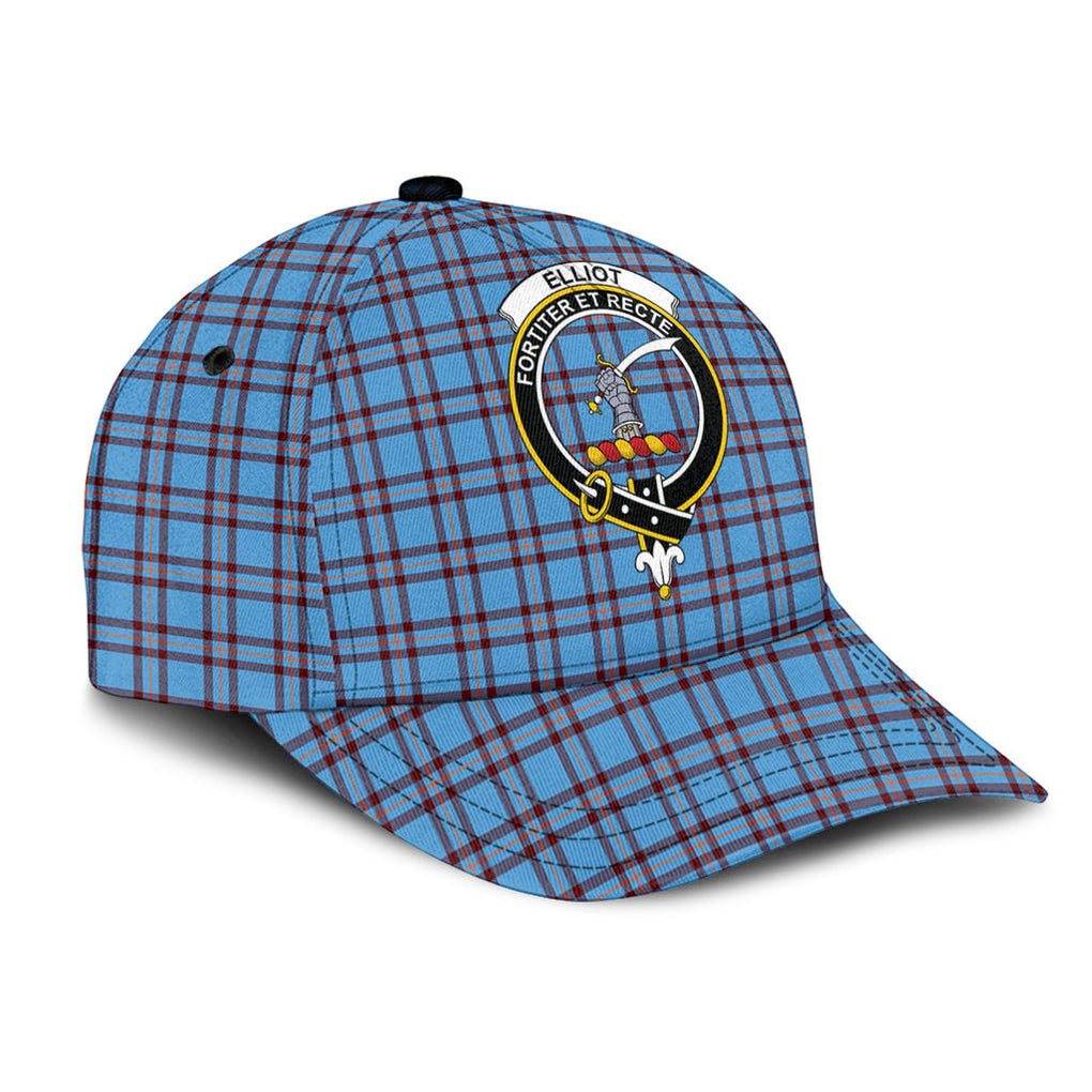 Elliot Ancient Tartan Classic Cap with Family Crest - Tartan Vibes Clothing