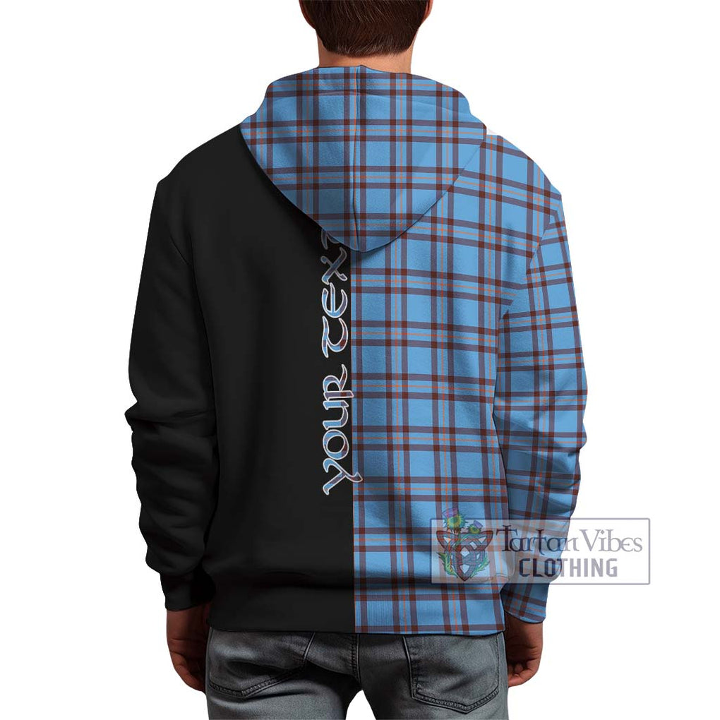 Elliot Ancient Tartan Hoodie with Family Crest and Half Of Me Style - Tartanvibesclothing Shop