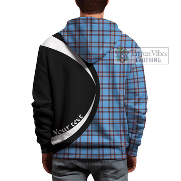 Elliot Ancient Tartan Hoodie with Family Crest Circle Style