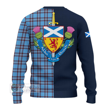 Elliot Ancient Tartan Ugly Sweater with Scottish Lion Royal Arm Half Style