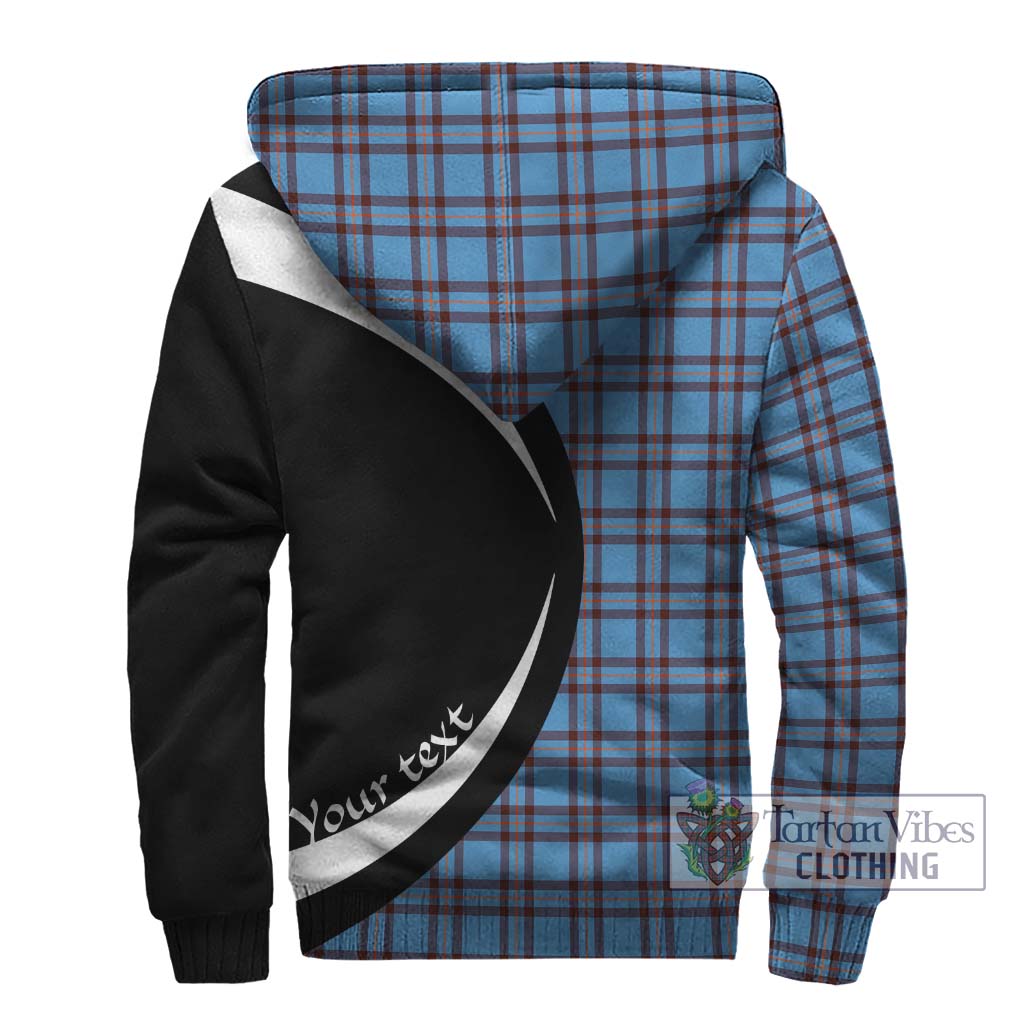 Elliot Ancient Tartan Sherpa Hoodie with Family Crest Circle Style - Tartan Vibes Clothing