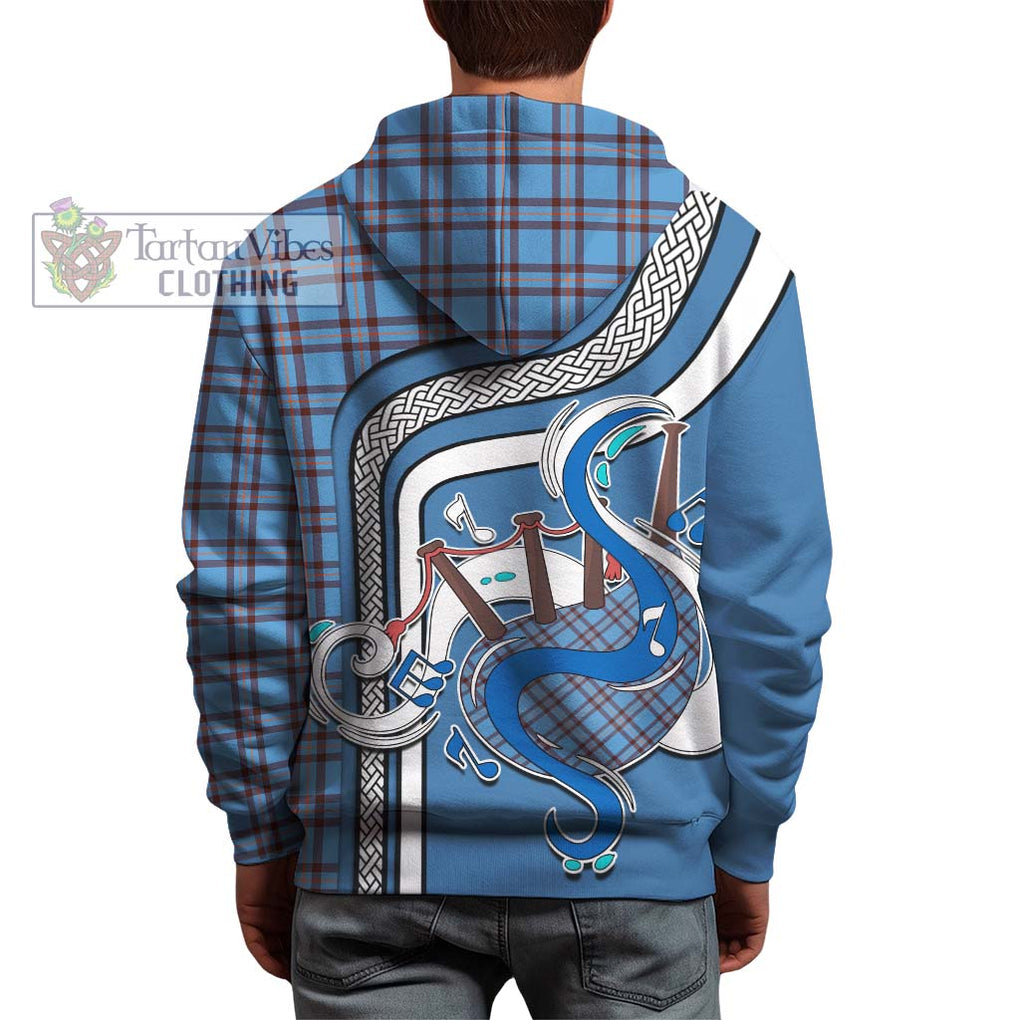 Elliot Ancient Tartan Hoodie with Epic Bagpipe Style - Tartanvibesclothing Shop