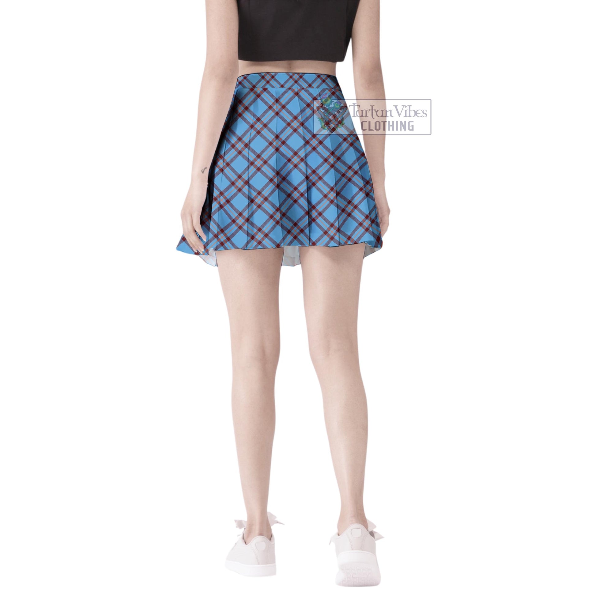 Tartan Vibes Clothing Elliot Ancient Tartan Women's Plated Mini Skirt