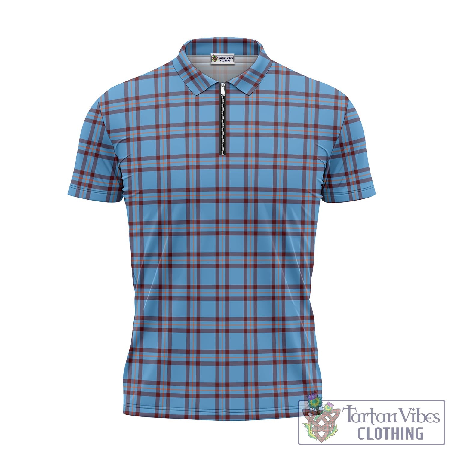 Tartan Vibes Clothing Elliot Ancient Tartan Zipper Polo Shirt