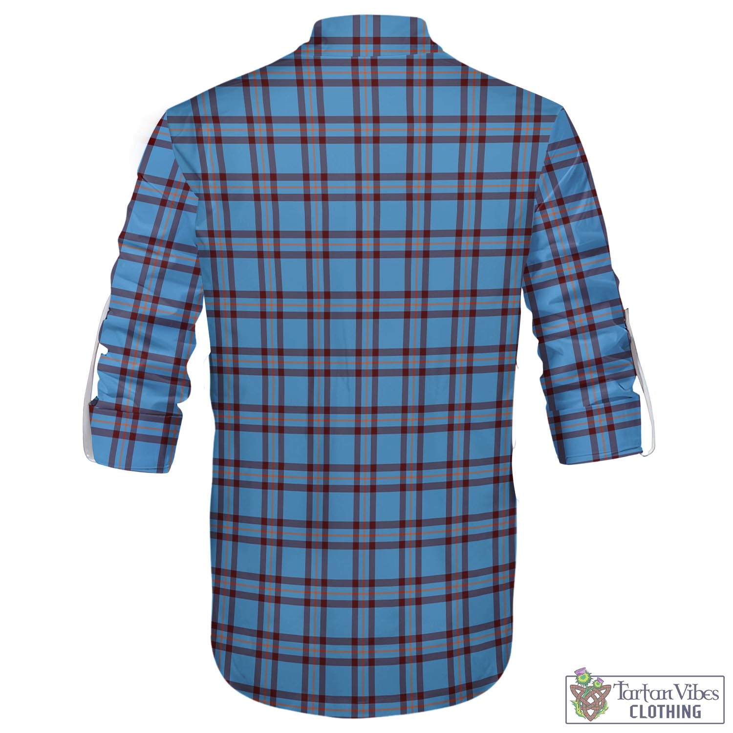 Tartan Vibes Clothing Elliot Ancient Tartan Men's Scottish Traditional Jacobite Ghillie Kilt Shirt