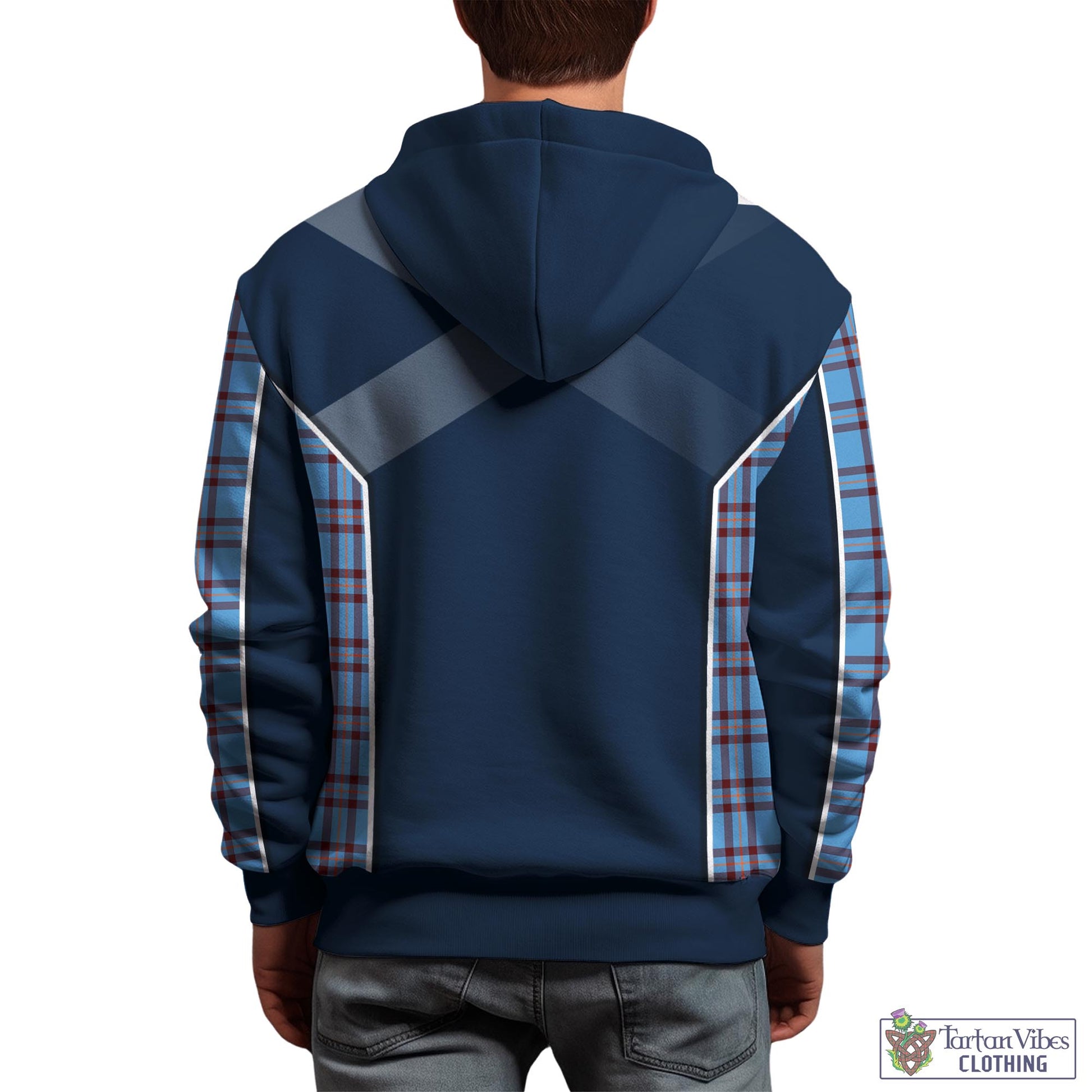 Tartan Vibes Clothing Elliot Ancient Tartan Hoodie with Family Crest and Lion Rampant Vibes Sport Style