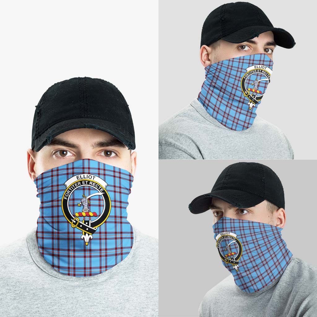 Elliot Ancient Tartan Neck Gaiters, Tartan Bandanas, Tartan Head Band with Family Crest