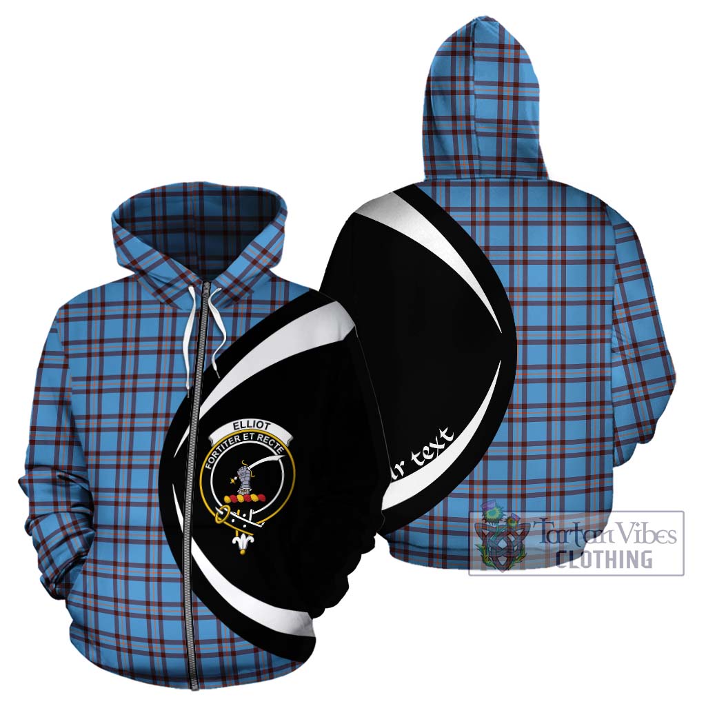 Tartan Vibes Clothing Elliot Ancient Tartan Hoodie with Family Crest Circle Style