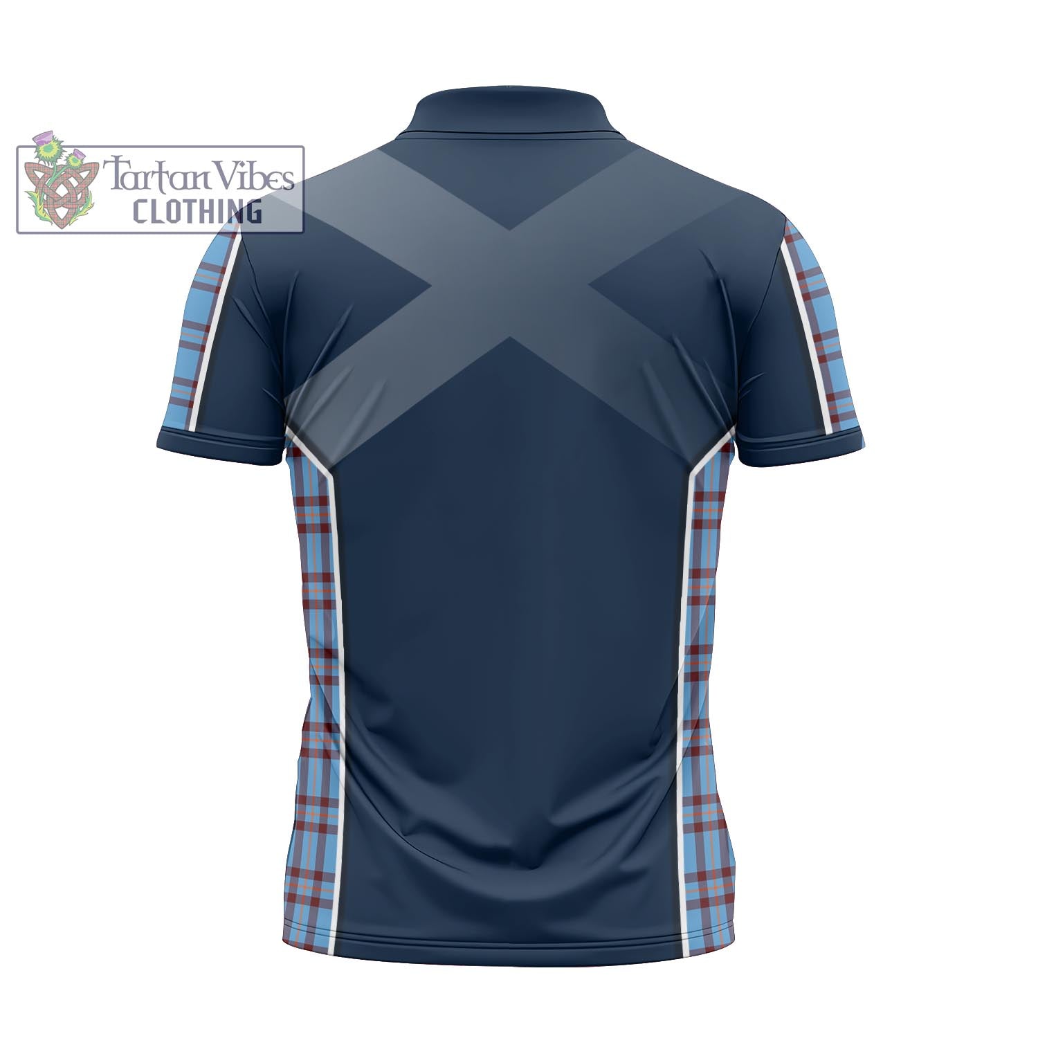 Tartan Vibes Clothing Elliot Ancient Tartan Zipper Polo Shirt with Family Crest and Scottish Thistle Vibes Sport Style