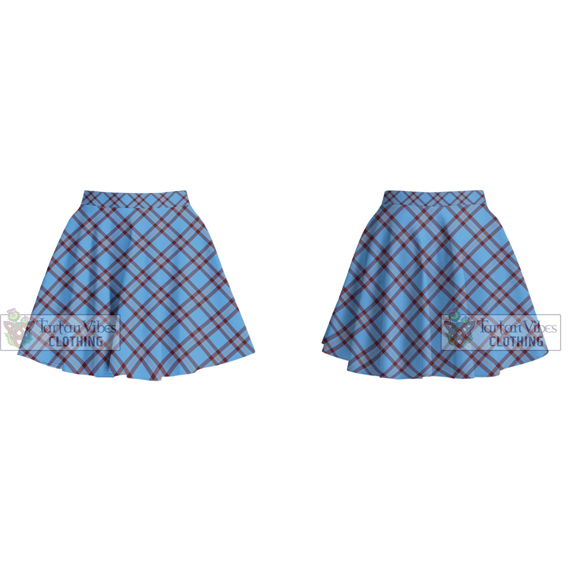 Tartan Vibes Clothing Elliot Ancient Tartan Women's Plated Mini Skirt